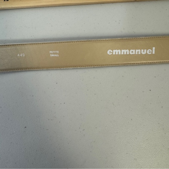 Y2K Women's Preppy Vintage Emmanuel Boho 90s White Belt Petite Small - Picture 7 of 15